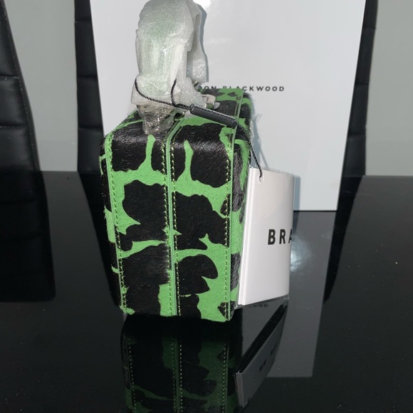 Brandon Blackwood Mini Kendrick Trunk- Black & Green Cowprint Ponyhair - Picture 6 of 9